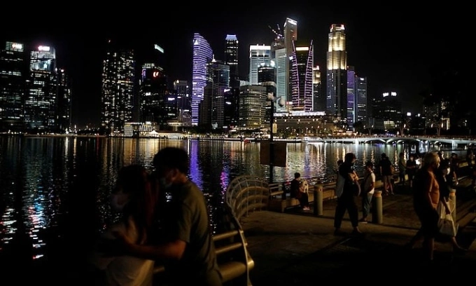 Business traveller emotional fatigue hotel night Singapore