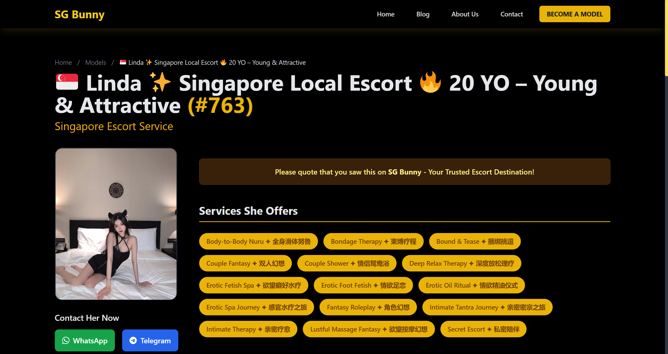 Discreet escort meeting in Singapore business district