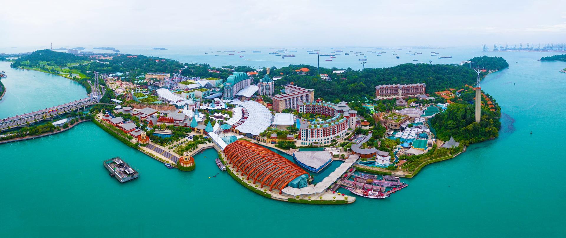 Sentosa and HarbourFront Singapore calm waterfront district for discreet escort companionship